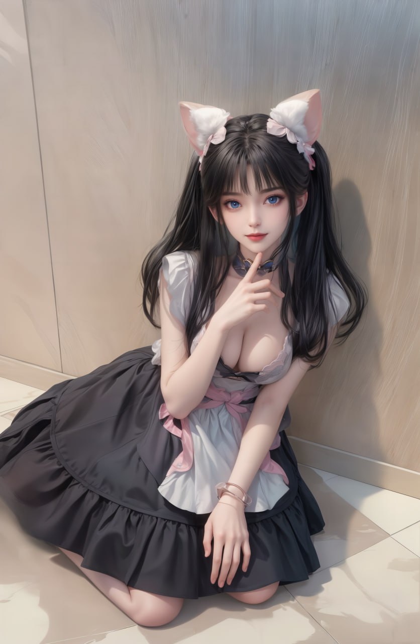 她展现了不